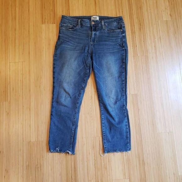 PAIGE Verdugo Ankle Charlize Distress Jeans - Picture 1 of 8